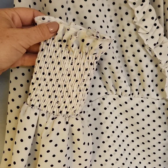 Free People Women's Polka Dot Blouse - Picture 14 of 14